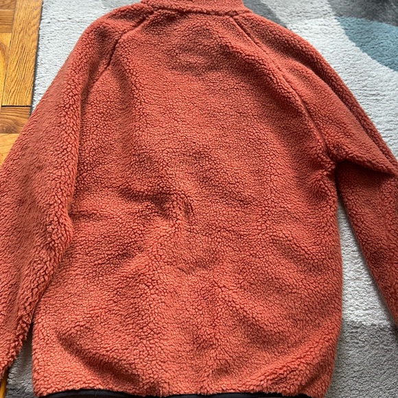 Rust Fleece Zip-Up Jacket - Picture 3 of 3
